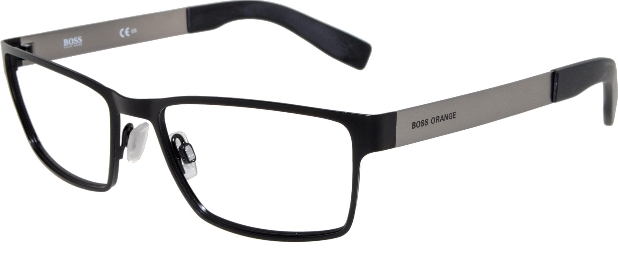 Monture Boss Orange 0204 AAB Noir Et Gris - Lunettes uomo en metallo